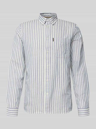 PME Legend Regular Fit Freizeithemd mit Leinen-Anteil in Jeansblau, Gr&ouml;&szlig;e XXXL