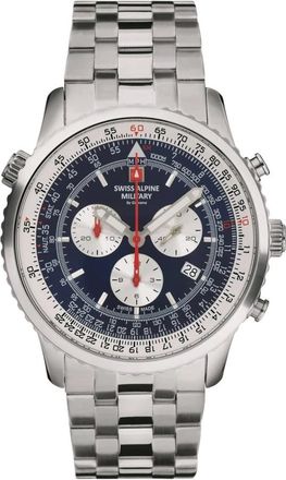 Swiss Alpine Military Chronograaf Horloge - Heren - Horloges - Grijs - ONE Size - Accessoires