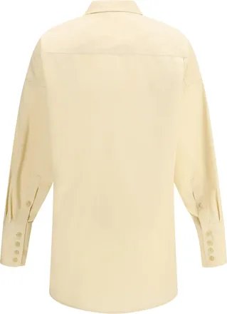 Darkpark Womens Carla Oversized Shirt Sand Cotton