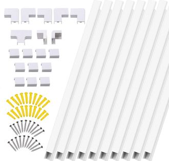 OEM Adecuado Para Paquetes De 10 Unidades De Placas De Cubierta Para Conductos El&eacute;ctricos Y Cables De Pvc, Bandejas Portacables, Cubiertas Para La Gesti&oacute;n