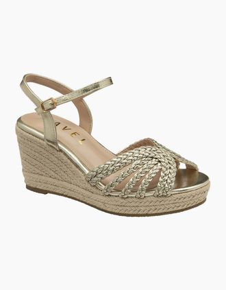 Ravel Womens Grundy Womens Wedge Sandals - Tan - Size: 4