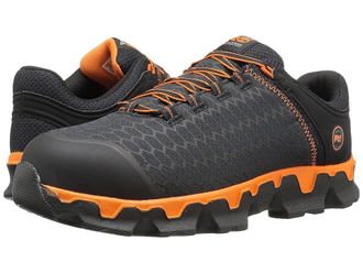 Timberland Powertrain Alloy Toe Mens Work Lace-up Boots Black/Orange : 14 E - Wide, Leather/Textile