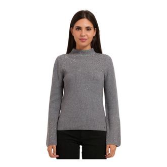 Gaud&igrave; Maglione Girocollo con Strass - - Knitwear - Donna - Grigio - M