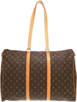 Louis Vuitton Tweedehands Canvas Louis Vuitton tassen - Dames - Vintage Schoudertas - Bruin - ONE Size - Vintage