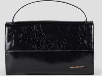 Alexander Smith Holly shoulder bag with shoulder strap in black naplak leather