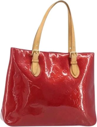 Louis Vuitton Pre-owned Tote Bags, female, Red, Size: ONE SIZE Pre-owned Vintage Patent Leather Shoulder Bag