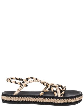 Isabel Marant Kitza Cotton Braided Strap Sandals