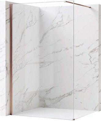 Rea Pared De La Ducha Rea Flexi Transparent Brush Copper 120 Transparent