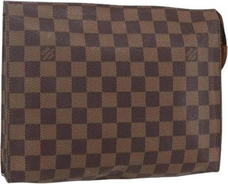 Louis Vuitton Pre-owned Clutches, female, Brown, Size: ONE SIZE Pre-owned Canvas Pouch