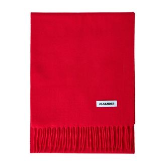 Jil Sander Winter Scarves, female, Red, Size: ONE SIZE Neck Warmers Mufflers Scarf
