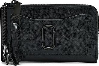 Marc Jacobs The Utility Snapshot Tonal Top Zip Wallet Wallet Womens Handbags Black, Leather/Polyester