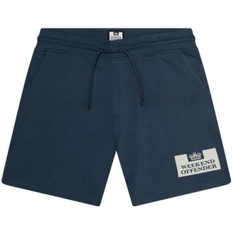 Weekend Offender Heren-sweatshorts met Parma-logo (Inktblauw/Zilver)