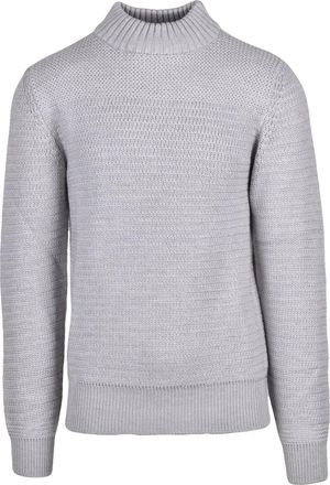 KANGRA Crew Neck Sweater In Extrafine Merino Wool With Textured Pattern