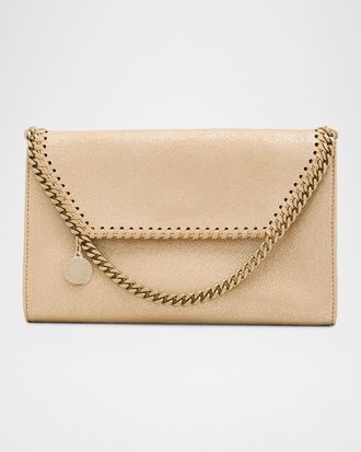 Stella McCartney Falabella Metallic Wallet Crossbody Bag