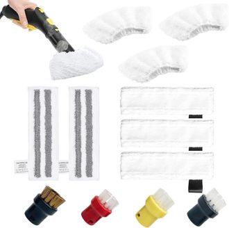 OEM Adecuado Para Las Mopas De Vapor Karcher Sc1, Sc2, Sc4 Y Sc5 Con Cepillos De Nailon Y Cobre (12 Cepillos En Total)