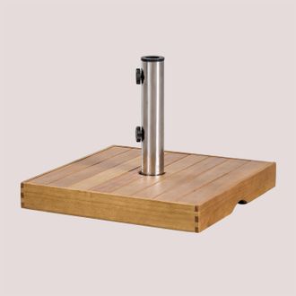 Sklum Sklum - Pie De Sombrilla Cuadrado 50x50 Cm En Madera Canco