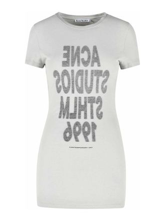 Acne Studios Cold Grey Cotton T-Shirt