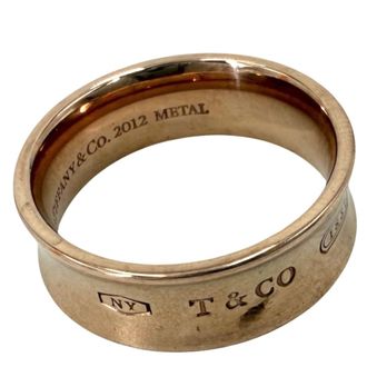 Tiffany & Co. Pink Gold Metal Band Ring (Pre-Owned)