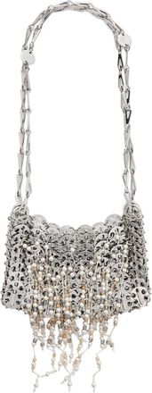 Paco Rabanne 1969 Nano Metal Disc Shoulder bag - Pearl - One Size