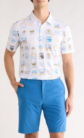 Travis Mathew Pineapple Paradise Polo in White at Nordstrom Rack, Size Xxx-Large