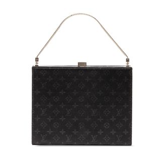 Louis Vuitton Pre-owned Womens Monogram Satin Ange Pm - Black Textile - One Size