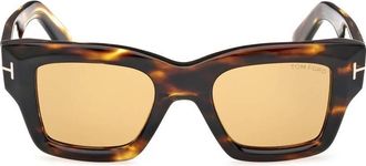 Tom Ford Ilias Light Brown Square Mens Sunglasses FT1154 52E 50