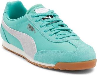 Puma Arizona Nylon Sneaker in Vibrant Green/Lavender Pop at Nordstrom, Size 7.5
