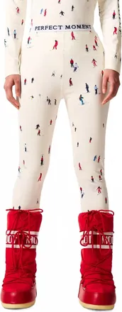 Perfect Moment Printed Base Layer Leggings In Dede Ski Print