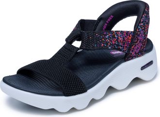 Skechers Womens On-The-Go Massage Fit Hands Free Slip-ins W/Space Dye Sandals, Black multi, 35 EU