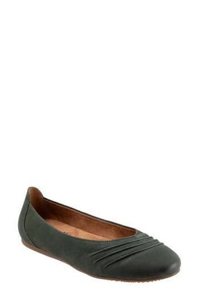Softwalk Safi Flat in Dark Green at Nordstrom Rack, Size 5.5