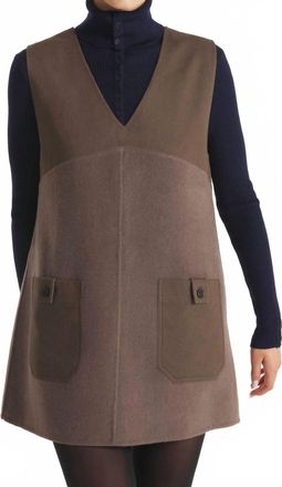 Le Mont St Michel Rhekya Mini Dress In Brown