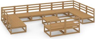 vidaXL Vidaxl - 13 Piece Garden Lounge Set Solid Pinewood
