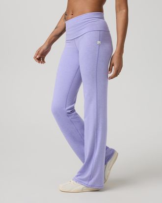 Vuori Clothing Halo Foldover Pants | Pale Grey Heather | Medium