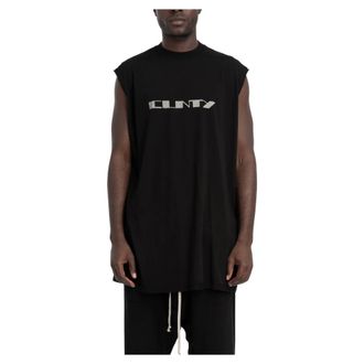 Rick Owens Tops, Heren, Zwart, S, Katoen, Trap T