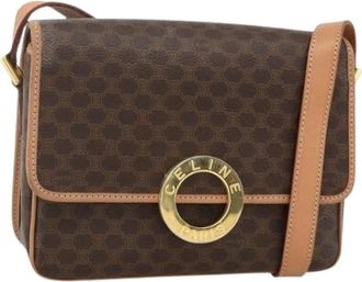 Celine Pre-owned Cross Body Bags, female, Brown, Size: ONE SIZE Pre-owned Vintage Shoulder Bag