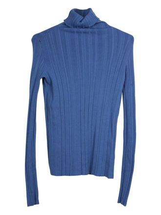 Max Mara wool turtleneck sweater - women - Wool - S - Blue