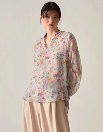 James Lakeland Womens Vintage Floral Print Blouse - Size: 10