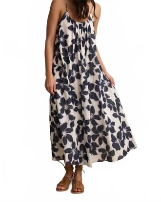 Velvet Alexa Long Dress In Azul
