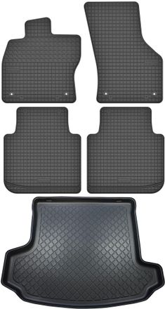 OEM Skoda Kodiaq Suv A Partir De Marzo De 2017. Juego De Alfombrillas De Goma Para Coche Y Alfombrilla Para Maletero