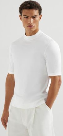 Brunello Cucinelli Jersey T-shirt in Off-White at Nordstrom, Size Xx-Small Eu