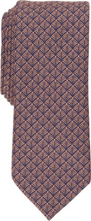 Bar III Mens Smith Botanical Neat Tie - Peach