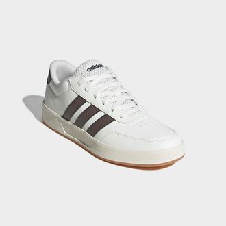 adidas Sneaker ADIDAS SPORTSWEAR BREAKNET 3.0, Herren, Gr. 42,5, weiss (core wei&szlig;, earth strata, grau six), Synthetik, Schuhe Sneaker