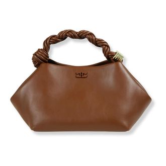 Ganni Small Bou Bag - Dames - Tassen - Bruin - Maat: ONE Size Leer