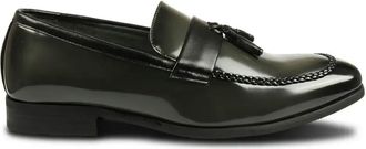 TruClothing Tassel Loafers High-Gloss Slip-On Moc Toe Dress Shoes