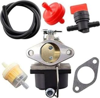 OEM Filtro De Combustible Del Carburador Y Manguera De Combustible Para Motor Tecumseh 640065a 640065 Ohv110 Ohv115 Ohv120 Ohv125 Ohv130 Ohv135 Ov358ea, T