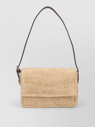 Maneb&igrave; raffia tote shoulder bag