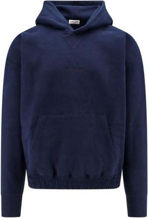 Saint Laurent Blue Cotton Mens Sweatshirt