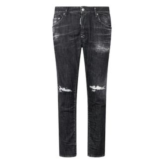 Dsquared2 Slim-fit Jeans, male, Black, Size: 4XL Slim-fit Jeans