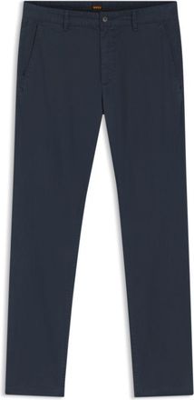 BOSS Slim-fit chinos in printed stretch-cotton twill