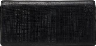 Loewe Black Leather Long Wallet (Bi-Fold) (Pre-Owned)